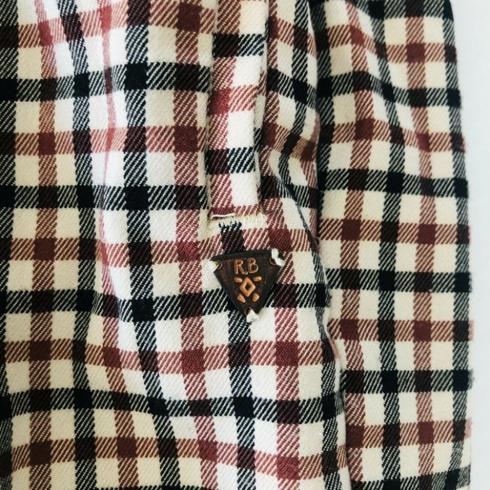Scotch & Soda Belted Checked Pants Girls Size 12 With Waist Belt Tie - Picture 5 of 10